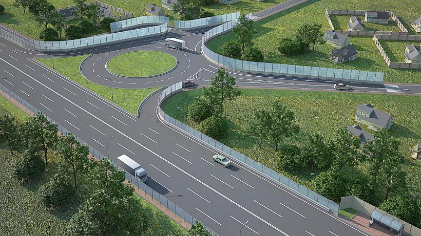 Строительство путепровода с направленными съездами на км 672+500 автомобильной дороги М-10 "Россия"