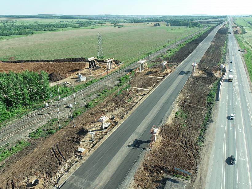 Продолжается реконструкция 14-километрового участка трассы М-5 «Урал» в Республике Башкортостан, запроектированного «ГЕО-ПРОЕКТом»
