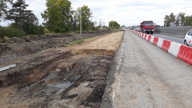 Инженеры «ГЕО-ПРОЕКТа» совершили рабочий выезд на реконструируемый участок федеральной трассы М-10 в деревне Ям-Ижора Ленинградской области