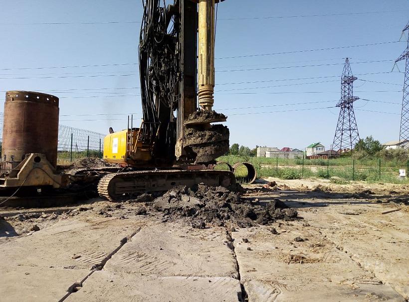 Продолжается устройство фундаментов путепроводов на транспортных развязках и формирование насыпи основного хода обхода Волгограда