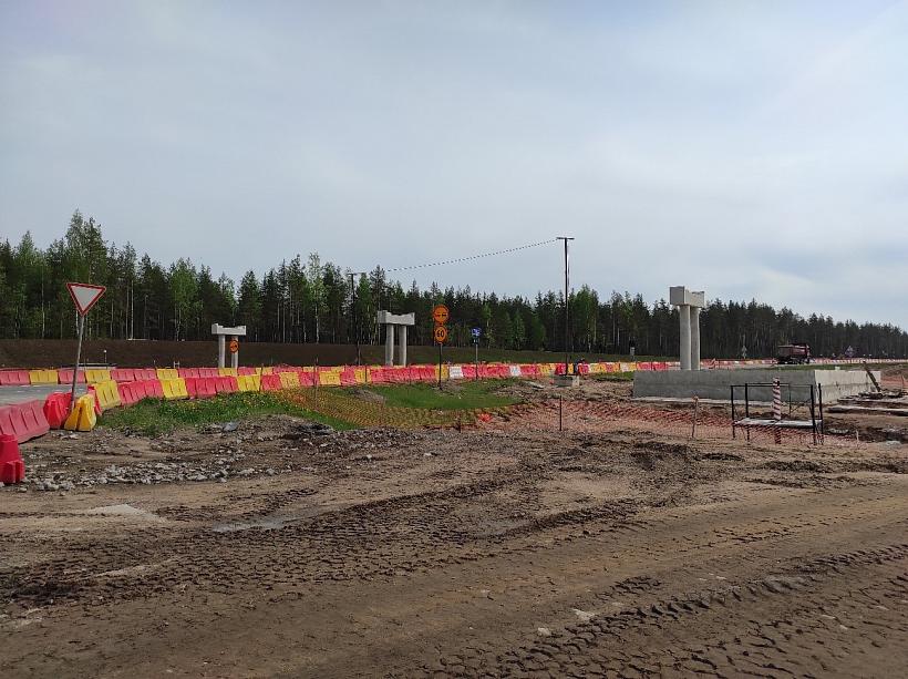 Строительно-монтажные работы на участке трассы А-181 «Скандинавия» с 65 по 100 км, запроектированном компанией «ГЕО-ПРОЕКТ», идут полным ходом