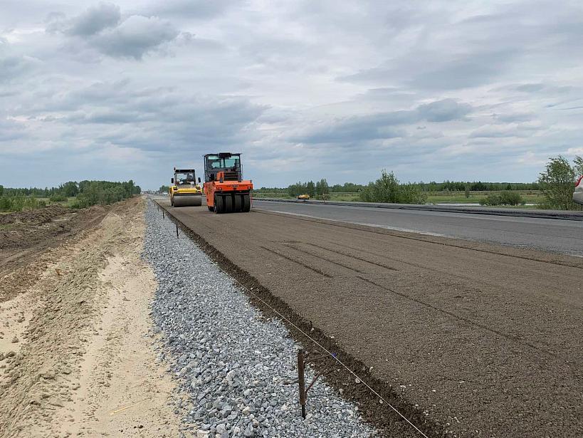Работы по капитальному ремонту участка трассы «Тюмень - Тобольск - Ханты-Мансийск» км 125+000 - 154+770, запроектированного «ГЕО-ПРОЕКТом», идут полным ходом